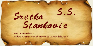 Sretko Stanković vizit kartica